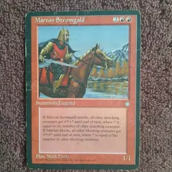 MTG Marton Stromgald Ice Age Heavily Played Single Card - Image 1