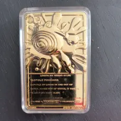 NINTENDO POLYWHIRL LIMITED EDITION 23K GOLD OLATED TRADING CARD - Image 3