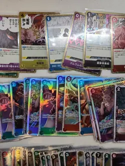 One Piece tcg Card Game ALL HOLOS Cards Collection Mixed Lot 2 - Image 4