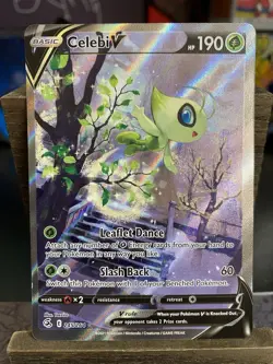 Pokemon TCG Celebi v Fusion Strike Alternate Art Card 245/264. - Image 1
