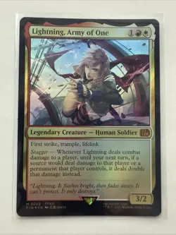 MTG Lightning, Army of One 0233 (Foil) Final Fantasy FIN NM - Image 1