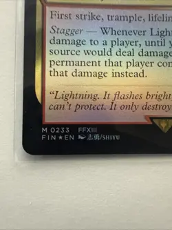 MTG Lightning, Army of One 0233 (Foil) Final Fantasy FIN NM - Image 2