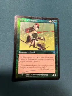 MTG Elvish Champion Invasion Foil Played - Image 1