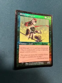 MTG Elvish Champion Invasion Foil Played - Image 2
