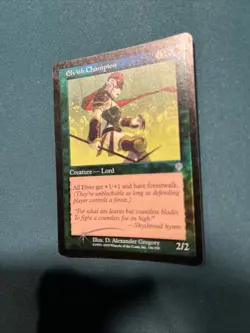 MTG Elvish Champion Invasion Foil Played - Image 3