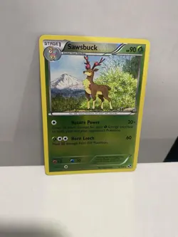 Pokemon TCG Sawsbuck Black & White Card 14/114 Reverse Holo Lp - Image 1