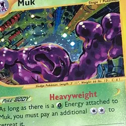 2002 POKEMON CARD MUK 70HP STAGE 1 HOLO H17/H32 BLK STAR E READER EXC COND - Image 5