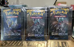 Lot Of 3 Pokemon Sun and Moon Base Set Booster Packs New Sealed - Image 1