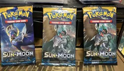 Lot Of 3 Pokemon Sun and Moon Base Set Booster Packs New Sealed - Image 3