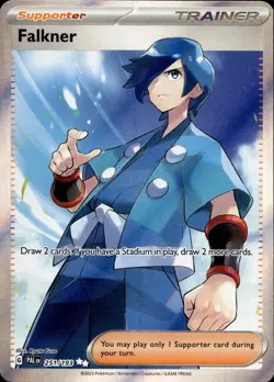 Pokemon TCG Falkner Scarlet & Violet - Paldea Evolved 251/193 Holo Ultra Rare - Image 1