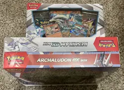Pokemon TCG Scarlet & Violet - Reshiram Ex & Archaludon Ex Sealed Collection Box - Image 4