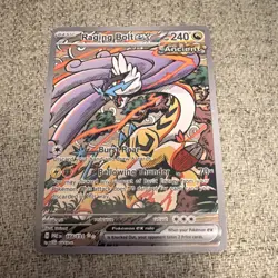 Pokemon Raging Bolt ex 166/131 Sv: Prismatic Evolutions Rare Holo 2025 - Image 1