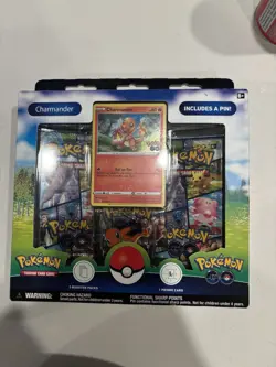 Pokemon Pokemon GO Pin Collection Charmander 1 Promo 1 Pin 3 Packs - Image 1