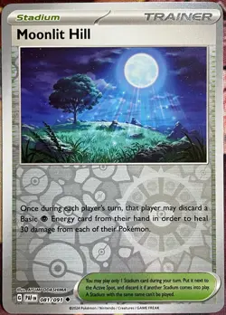 Moonlit Hill Reverse Holo - 081/091 - Paldean Fates Pokemon 2024 - Image 1