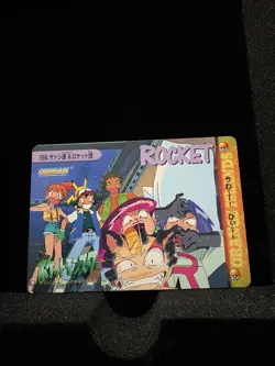 Pokemon Carddass Card 198 Team Rocket Pocket Monsters Anime Collection - Image 1