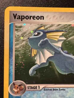 Vaporeon 6/17 POP Series 3 Promo Pokemon Card Holo Foil Rare Swirl Near Mint - Image 3