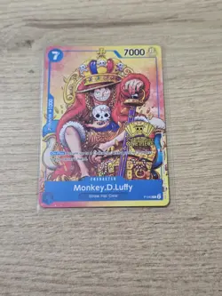 Monkey.D.Luffy (2nd Anniversary Stamped Promo) P-043 One Piece Promotion card - Image 1