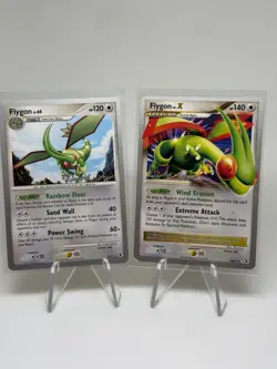 Flygon Pokemon Card Lot World Championships 2009 Flygon lv.65 & Flygon lv.X - Image 1