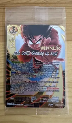 SD20-02 ST | Son Goku, Growing Up Fast | Sealed Winner | Dragon Ball Super Cards - Image 1