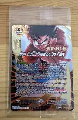 SD20-02 ST | Son Goku, Growing Up Fast | Sealed Winner | Dragon Ball Super Cards - Image 3