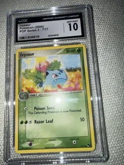 Pokemon TCG Ivysaur Pop Series 2 Card 7/17 CGC 10 Gem Mint 2005 Vintage - Image 2