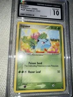 Pokemon TCG Ivysaur Pop Series 2 Card 7/17 CGC 10 Gem Mint 2005 Vintage - Image 5