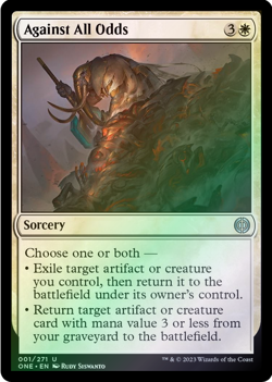 Against All Odds 001/271 Phyrexia: All Will Be One Foil MTG Uncommon - Image 1