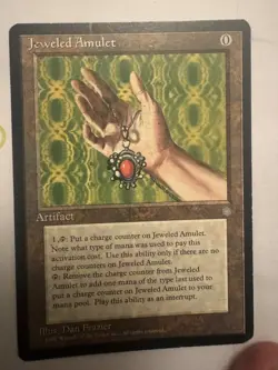 MTG Ice Age Jeweled Amulet EX! - Image 1