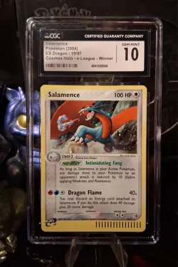 ✨2004 Pokemon Salamence - (e-League) "WINNER" 19/97 CGC / PSA 10 Cosmos Holo✨ - Image 1