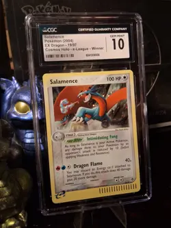 ✨2004 Pokemon Salamence - (e-League) "WINNER" 19/97 CGC / PSA 10 Cosmos Holo✨ - Image 3
