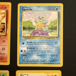 Pokemon Starters - Pikachu, Charmander , Squirtle and Bulbasaur Base Set 1999 - Image 4