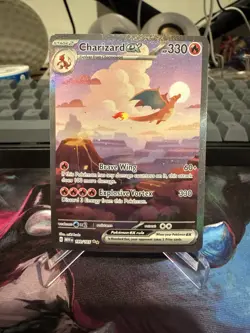 Pokemon TCG Scarlet & Violet Charizard EX 199/165 Special Illustration - Image 1