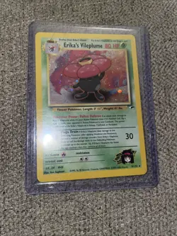 Pokemon TCG Erika's Vileplume Holo Rare Gym Heroes 45, Lightly Played - Image 1