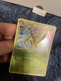 Pokemon Leafeon #17/90 Undaunted Prerelease Stamp;FREE SHIPPING! - Image 4