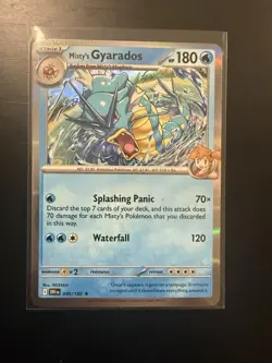 Pokemon TCG Misty's Gyarados Holo Rare Destined Rivals 049/182 - Image 1