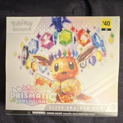 Pokemon Scarlet & Violet Prismatic Evolutions Elite Trainer Box English Eevee - Image 1