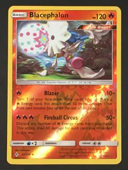 Pokemon TCG Blacephalon 32/214 SM Unbroken Bonds Reverse Holo Rare LP - Image 1