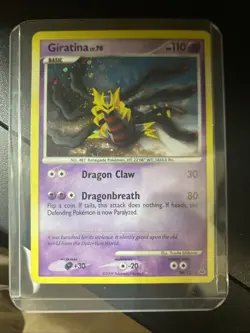 Pokemon TCG Giratina Lv. 70 Platinum 28/127 Holo Exclusive Cosmos Holo Rare LP - Image 2