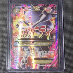 M Mewtwo EX Full Art Holo Card 160/162 Breakthrough Series Pokemon TCG EXCELLENT - Image 1