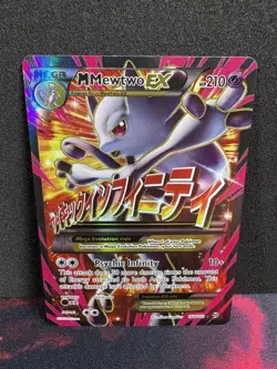 M Mewtwo EX 160/162 Full Art XY Breakthrough English Pokemon TCG Card - Image 1