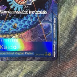 One Piece TCG Kaido OP05-118 SEC Alternate Art PRB-01 “The Best” English NM - Image 4