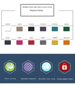 Leather Card Deck Box Magnetic Commander Trading Card Storage Box For TCG MTG UK - Image 2