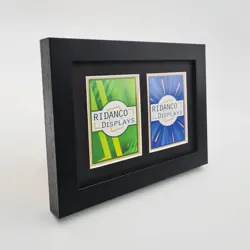 Black 2 Trading Card Frame for TCG, Pokemon, MTG, Sports Display Holder, Wooden - Image 1