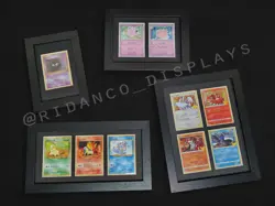 Black 4 Trading Card Frame (1 row) for TCG, Pokemon, MTG, Sports Display Holder - Image 4