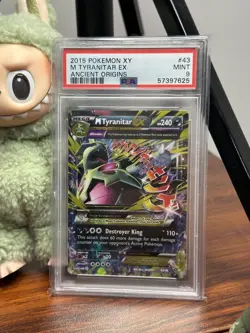 🔥🔥🔥 2015 Pokemon XY M Tyranitar EX 43/98 XY - Ancient Origins Holo PSA 9 - Image 1