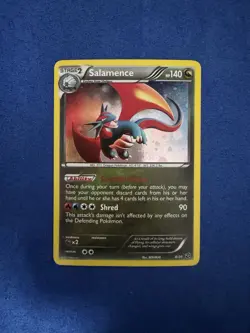 Pokemon TCG Salamence B&W Dragon Vault 8/20 Cosmos Holo Rare Card MP Condition - Image 1
