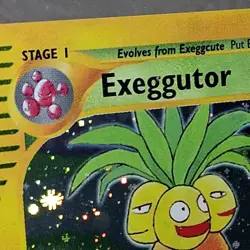 2002 POKEMON CARD EXEGGUTOR 80HP STAGE 1 HOLO H10/H32 BLK STAR E READER EXC COND - Image 4