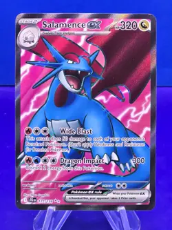Pokemon TCG Salamence EX Full Art Holo Ultra Rare Card 177/159 Journey Together - Image 1