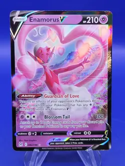 Pokemon Lost Origin Enamorus V Ultra Rare Card 082/196 NM - Image 1