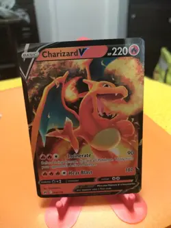 Pokemon TCG Charizard v Crown Zenith Holo Ultra Rare Card 018/159 NM/M Condition - Image 1